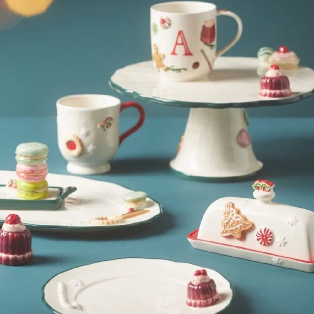 Anthropologie Holifaye Stoneware Monogram Mug, NWT - Picture 2 of 4